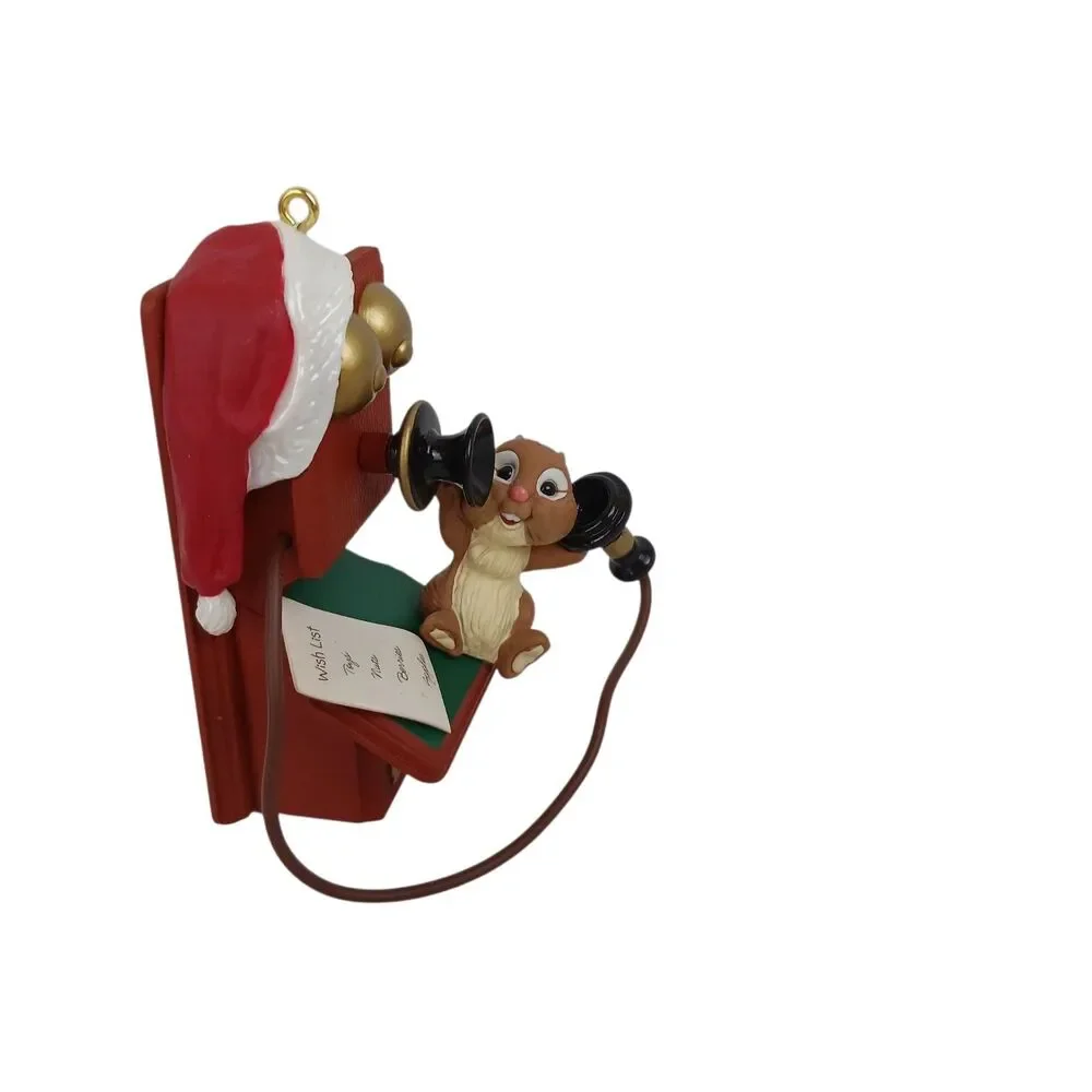 Lot Of 6 Hallmark Ornaments Chatty Chipmunk Perfect Match Yule Logger Beaver
